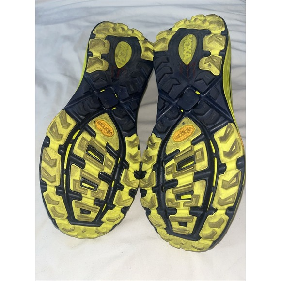 HOKA One‎ One Evo Mafate Trail Blue Yellow Women's Size 9 Vibram 1091576 CCTRS - Picture 9 of 16